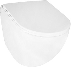 Azario Унитаз подвесной Navio AZ-0074 безободковый белый – фотография-3