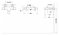 Bravat Смеситель для вынны с душем Stream F63984C-01B – фотография-3