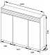 De Aqua Зеркало-шкаф для ванной Эколь 120 – фотография-8