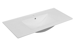 Зов Тумба с раковиной Дион 100 подвесная серо-синий – фотография-6