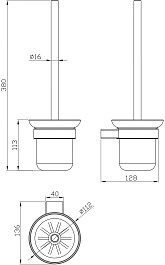Milacio Ершик для унитаза Ultra MCU.964.SS нержавеющая сталь – фотография-4