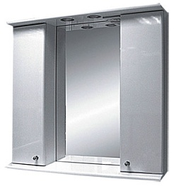 Misty Зеркальный шкаф Астра 80 белый – фотография-1