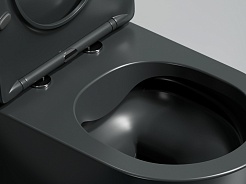 Ceramicanova Подвесной унитаз Modena Rimless CN6063MDH тёмный антрацит матовый – фотография-2
