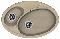 Florentina Мойка гранитная Селена 780 песочный – фотография-1