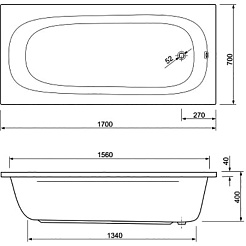 Cezares Акриловая ванна Piave 170x70 – фотография-3