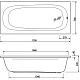 Cezares Акриловая ванна Piave 170x70 – картинка-6