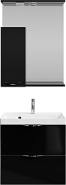 Водолей Мебель для ванной Марко 60 L черная – фотография-1