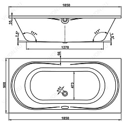 Vagnerplast Акриловая ванна Briana 185 – фотография-3