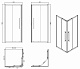 Esbano Душевое ограждение ESF-90KV-GM 90/90 – картинка-6