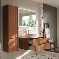 Зов Шкаф-пенал Валенсия 45 бежево-розовый – фотография-5