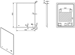 Esbano Зеркало ES-2073 HDS 60x80 – фотография-4