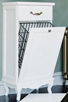 ValenHouse Тумба Лиора 40 белая, фурнитура бронза