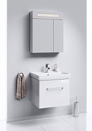 Aqwella Мебель для ванной Нео 60 подвесная, с зеркальным шкафом – фотография-1