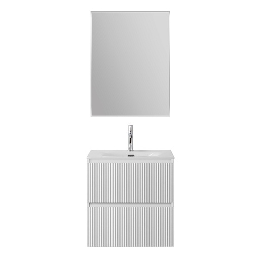 BelBagno Тумба с раковиной Uno mini 70 подвесная Bianco Opaco с раковиной BB-8099-3-70 – фотография-10