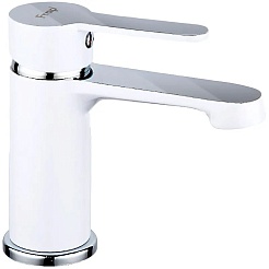 Frap Смеситель для раковины H41 F1041 белый/хром – фотография-1