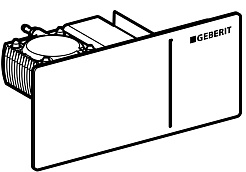 Geberit Кнопка смыва Sigma 70 115.635.SI.1 белое стекло – фотография-2