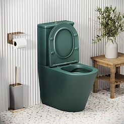 Grossman Унитаз компакт Color GR-4480OLMS зеленый матовый – фотография-9