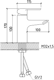 Teymi Смеситель для раковины Hanna T10204 хром – фотография-14