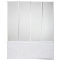 Bas Шторка для ванны "Нептун" 4 ств. пластик