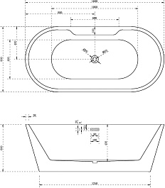 ABBER Акриловая ванна AB9299-1.6 160x80 – фотография-4