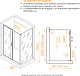 RGW Душевой уголок Passage PA-74-1B (PA-14B + Z-060-2B) 130x90 профиль черный стекло прозрачное – картинка-6