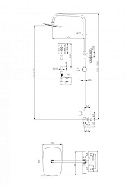 BelBagno Душевая система Acqua ACQUA-DOCM-CRM хром – фотография-3