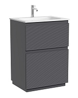 Sancos Тумба под раковину напольная Folk Floor 60 grey soft