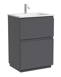 Sancos Тумба под раковину напольная Folk Floor 60 grey soft – фотография-1