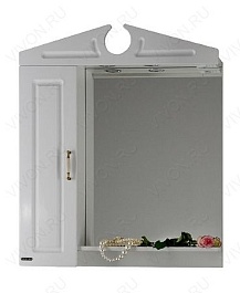 Водолей Мебель для ванной Капри 75 L белая – фотография-2