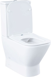 Aquanet Унитаз-компакт Fine Rimless FINE-C Soft Close безободковый с сиденьем микролифт и бачком белый – фотография-3