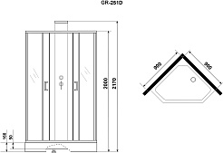 Grossman Душевая кабина Elegans 100x100 GR251D – фотография-5