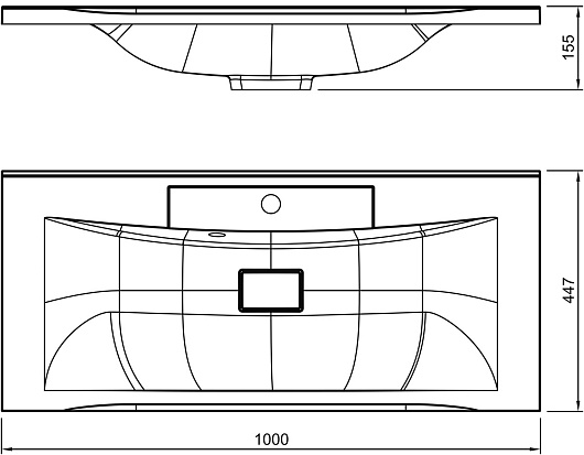  Мебель для ванной комнаты Белль 100 – картинка-7