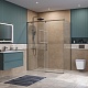 BelBagno Душевой уголок Soft Close-1 SOFT_CLOSE-1-AH-1-160/80-C-GM 160x80 профиль оружейная сталь стекло прозрачное – фотография-15