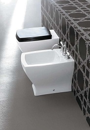 ArtCeram Крышка-сиденье Jazz JZA006 черная, с микролифтом, петли хром – фотография-2