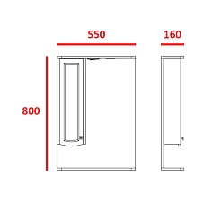 Merkana Мебель для ванной комнаты Ольга 60 L – фотография-6