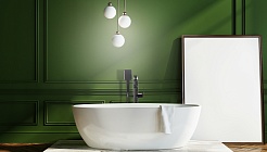 Lemark Смеситель для ванны Bronx LM3744BL напольный черный – фотография-3