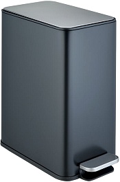 WeltWasser Ведро для мусора WW Paolo BL 15L черное матовое – фотография-1