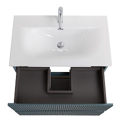 BelBagno Тумба под раковину Uno 90 подвесная Голубой матовый – фотография-9