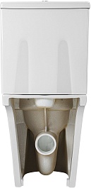 Azario Унитаз-компакт Vise AZ-1343BT безободковый с бачком с сиденьем микролифт белый – фотография-8