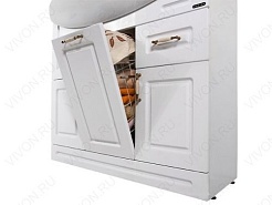 Водолей Мебель для ванной Капри 90 венге с б/к – фотография-5