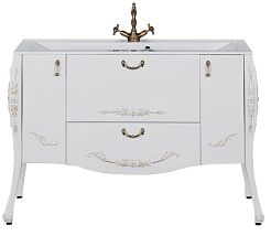 Aquanet Комплект Мебели "Виктория 120" белый/золото – фотография-2