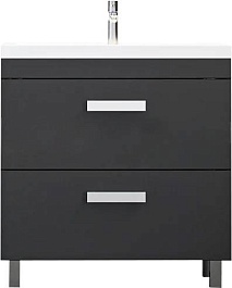 Velvex Тумба под раковину Orlando 80 графит – фотография-1