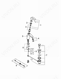 Grohe Смеситель "Eurosmart 23322001" – фотография-4