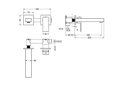 Aquatek Смеситель для раковины Либра AQ1613MB матовый черный – фотография-5