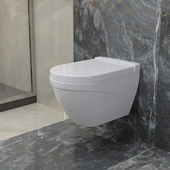 Ambassador Сиденье для унитаза Nord белое – фотография-7