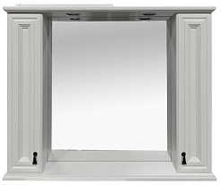 Misty Зеркало-шкаф для ванной Лувр 105 белый – фотография-1