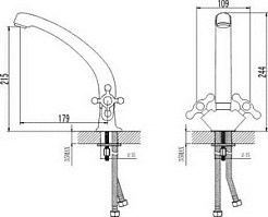 Iddis Смеситель Jeals 59000T4C+Z03 для кухонной мойки – фотография-2