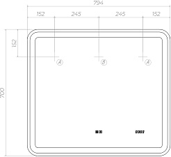 Vigo Мебель для ванной Grani 750-2-0 белая – фотография-16