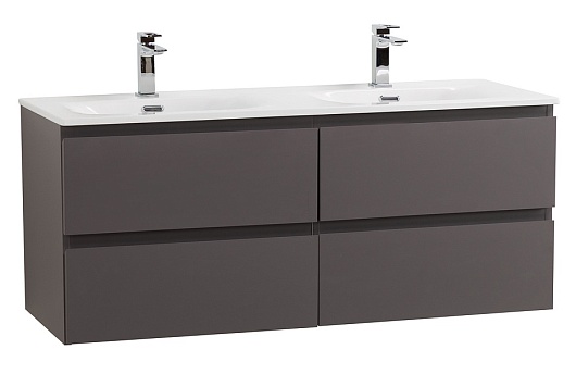 BelBagno Тумба с раковиной Kraft 120-2 подвесная Темно-Серый матовый с раковиной BB-8099-120-2 – фото-1