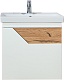 Бриклаер Мебель для ванной Брайтон 60 белая матовая/дуб кера – фотография-25